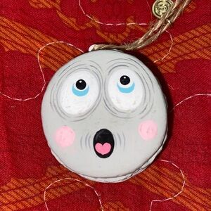 SPOOKY GHOST ORNAMENT Macaron Single Glitterville Dept 56